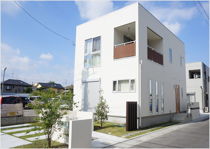 埼玉県吉川市イシンホーム住宅展示場モダンキューブD完成見学会